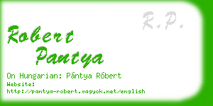 robert pantya business card