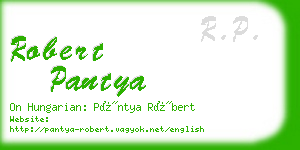 robert pantya business card